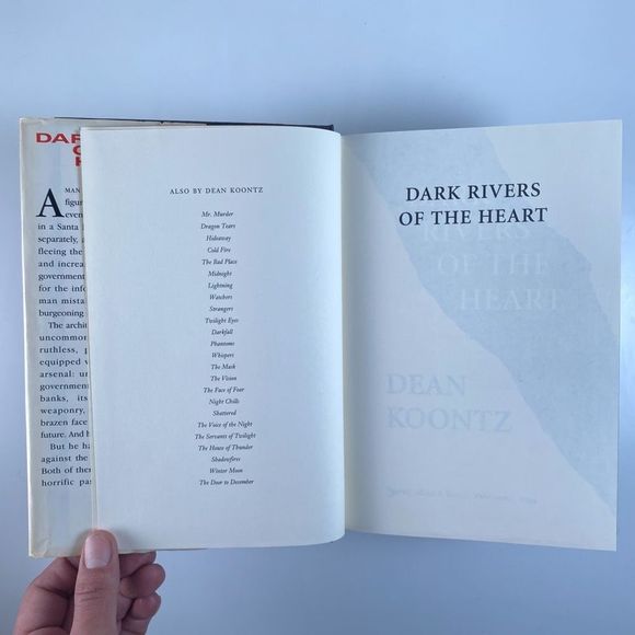2/$30 - Dark Rivers of the Heart by Dean Koontz - Picture 7 of 15